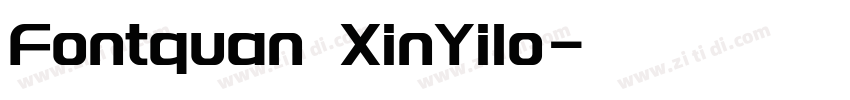 Fontquan XinYilo字体转换